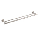 Brushed Nickel 750mm Double Towel Rack Rail Holder Round Hanger Bar Wall Mounted