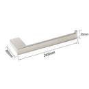 Mirror Chrome Stainless Steel Square Towel Rack Clothes Wall Mounted Holder Kit