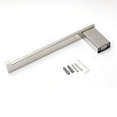 Mirror Chrome Stainless Steel Square Towel Rack Clothes Wall Mounted Holder Kit