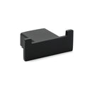 Matt Black Square Robe Hook Clothes Towel Holder Bathroom Wall Hanger Accessory