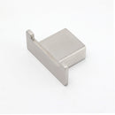 Brushed Nickel SUS Square Robe Hook Clothes Towel Holder Hanger Wall Mounted Kit