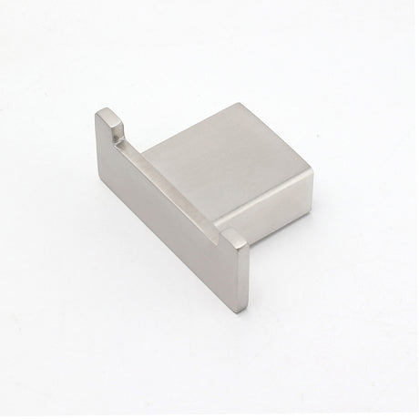 Brushed Nickel SUS Square Robe Hook Clothes Towel Holder Hanger Wall Mounted Kit