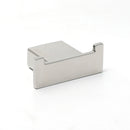 Chrome Square Robe Hook Clothes Towel Holder Bathroom Wall Mounted Hanger Kit