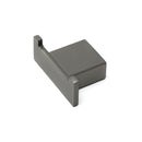 Gun Metal Square Robe Hook Clothes Towel Rack Holder Wall Mounted Double Hanger