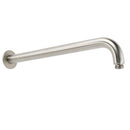 WELS Brushed Nickel Round 8" Rain Shower Head Straight Wall Mount Arm Mixer Set