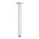 WELS 16" Rainfall Shower Head 300mm Ceiling Dropper Extension Arm Chrome Square Set