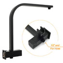 Matt Black Twin Set 16" Extra Large Shower Head 3 Modes Handheld Gooseneck Arm Wall Mixer