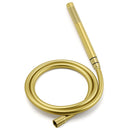 WELS Brushed Gold Round Twin Shower Head Set Diverter Wall Arm Stainless Steel Handheld Rose