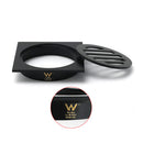 Matt Black Stainless Steel 85x85mm Small Square Shower Grate Floor Drain 72mm Outlet