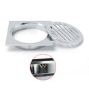 Chrome Stainless Steel 110mm Small Square Shower Grate Floor Drain 95mm Outlet