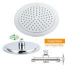 Chrome 9" Plastic Rain Shower Head 3 Modes Handheld Rose Slide Rail Diverter Mixer Set