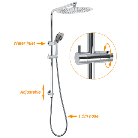 Chrome Dual Shower 12