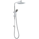 WELS Chrome Round 9" Rain Shower Head 5 Modes Massage Handheld Sliding Rail Set