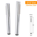 WELS 2 In 1 Shower Head Set Sliding Rail 3 Mode Handheld Arm 10" Round Chrome