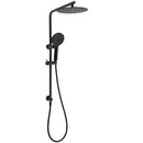Matt Black 10" Shower Rain Head Handheld Silde Wall Arm Rail Dual Bath Set