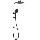 Matt Black Round 8" Shower Head Sliding Rail Arm 3 Modes Handheld Arm Dual Combo