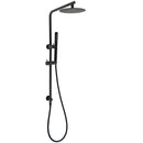 Matt Black Round 8" Rain Shower Head 3 Mode Handheld 2 in 1 Wall Arm Set