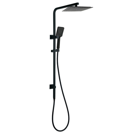 Matt Black Dual Shower Square 10