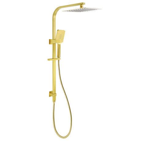 Brushed Gold Square Shower 10