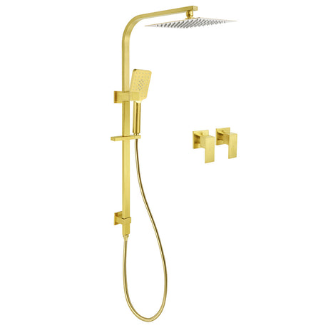 WELS Brushed Gold Square Shower 10