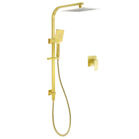 WELS Brushed Gold Square Shower 10
