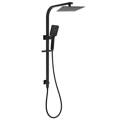 Matt Black Square 2in1 Shower Set 8
