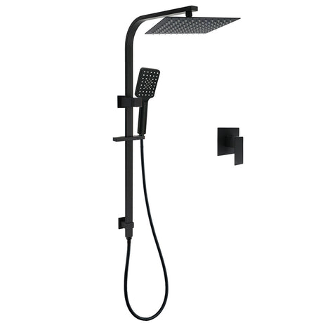 WELS Matt Black 2in1 Shower Set 10