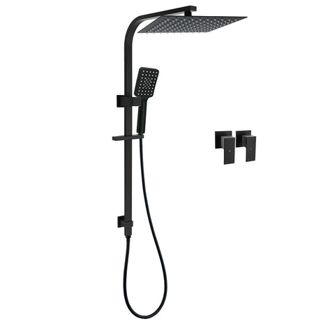 Dual Shower Set Matt Black 12