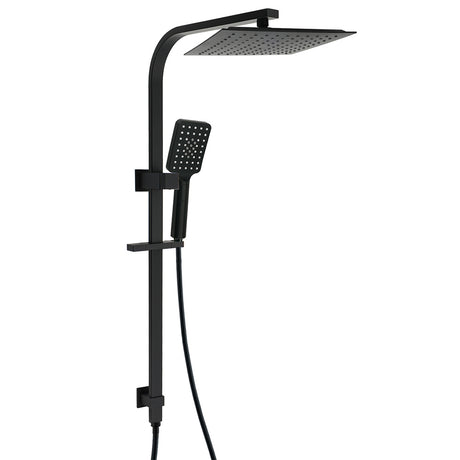 Matt Black Square 2in1 Shower 10