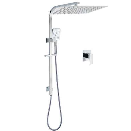 Chrome Dual Square Shower Set 16