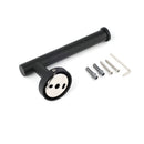 Matt Black Round Stainless Steel Toilet Paper Roll Tissue Holder Bathroom Wall