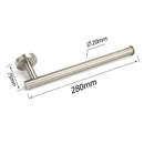 Brushed Nickel Round Towel Rack Holder Hook Clothes Hanger Bathroom Accessory