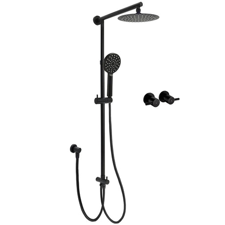 WELS Matt Black 2in1 Shower 8