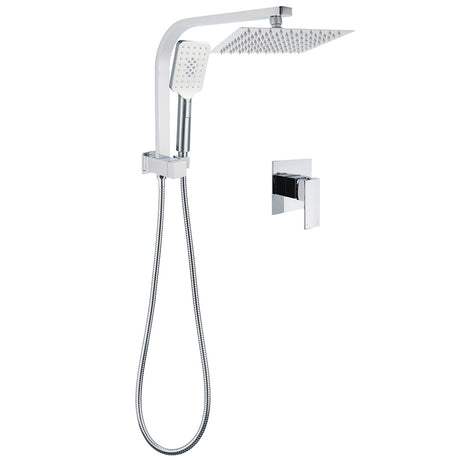 WELS Chrome Square Dual Rain Shower 8