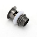 Gun Metal Brass 32mm Push Pop Up Plug Overflow Basin Sink Drain Outlet Waste Kit