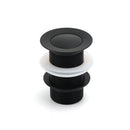 Matt Black Watermark 32mm Pop Up Push Brass Waste Plug No Overflow Basin Drain