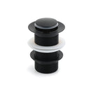 Matt Black Watermark 32mm Pop Up Push Brass Waste Plug No Overflow Basin Drain