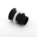 Matt Black Watermark 32mm Pop Up Push Brass Waste Plug No Overflow Basin Drain