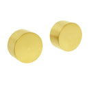 Brushed Gold 1/4 Turn Round Knob Hot Cold Tap Wall Set For Shower Vanity Spout