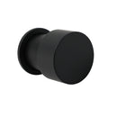 Matt Black Round Knob Concealed Shower Mixer Valve Hot Cold Water Switch Tap Kit