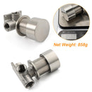 Brushed Nickel Bath Shower Mixer Round 1/4 Knob Hot Cold Tap Cartridge Spindle