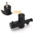 WELS Matte Black 316SUS Dual Shower Set Outdoor Bath System Rainfall 10" Head