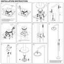 316 SUS WELS Gun Metal Twin Shower Handset Combo Outdoor Bath Rainfall 10" Head