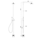 Watermark Brushed Nickel Dual Shower Handset Combo Outdoor Round 10" Head 316SUS
