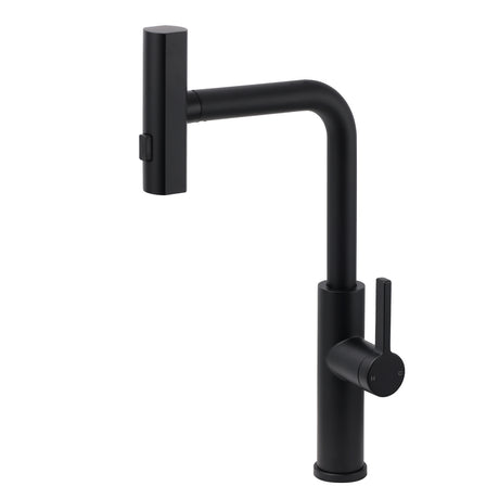 WELS Matte Black 3-Mode Spray Pull Out Kitchen Mixer Sink Laundry Faucet Tapware