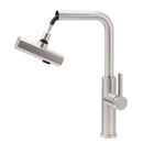 Brushed Nickel 3-Mode Kitchen Mixer Pull Out Down Sink Laundry Faucet Tap WELS