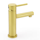 Brushed Gold Round Bathroom Basin Mixer Laundry Vanity Sink Faucet Lever Tapware