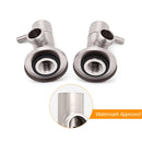 Brushed Nickel 1/4 Turn Twin Washing Machine Tap Set Wall Mounted Hot Cold Valve