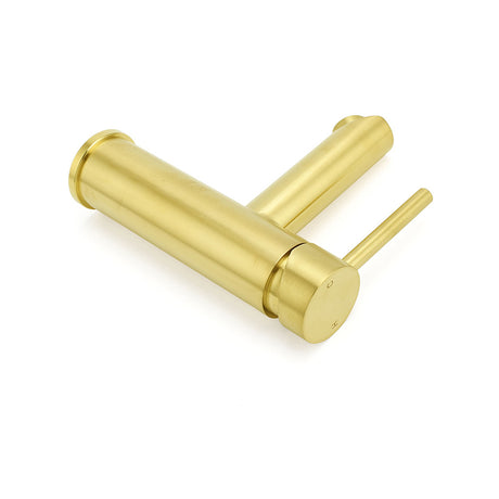 Brushed Gold 7.5L/min Kitchen Laundry Round Basin Mixer Vanity Sink Faucet Tap