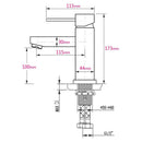 Brushed Gold 7.5L/min Kitchen Laundry Round Basin Mixer Vanity Sink Faucet Tap